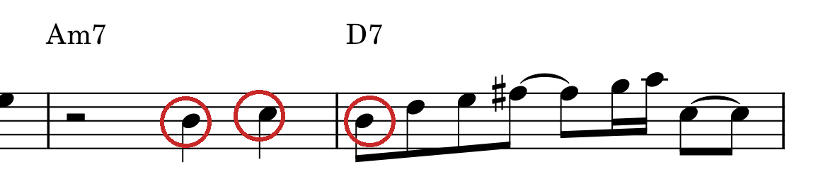 GPT-6 Astra read the three circled notes one step low
